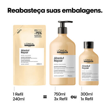 Refil Absolut Repair Shampoo 240ml - L'Oréal Professionnel | L'Oréal Partner Shop